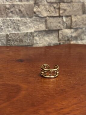 Fashion Jewelry Gold Open Link Band Ring